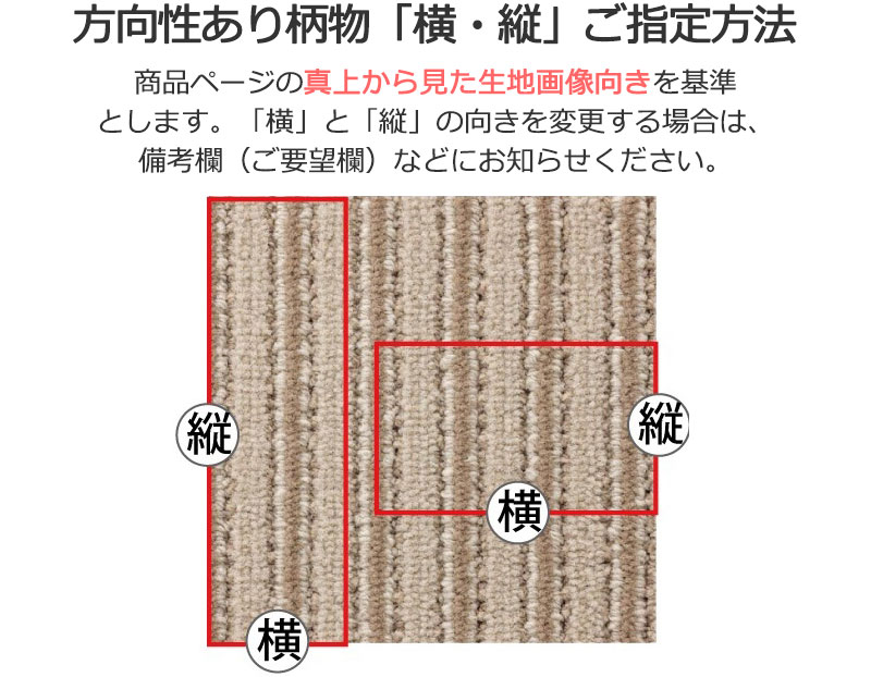 横と縦の向き